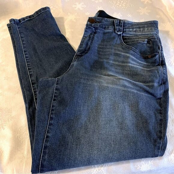 Democracy Ab Solution Denim Jeans Skinny Stretch Sz 16 Gorgeous - Picture 1 of 4